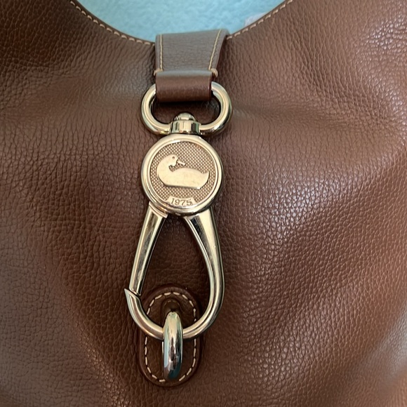 Dooney & Bourke Taupe Pebblle Leather Purse - Picture 2 of 16